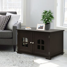 Load image into Gallery viewer, Large Wooden Cat Litter Box Enclosure Hidden Cat Washroom with Divider
