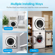 Load image into Gallery viewer, Compact Electric Tumble Laundry Dryer with Stainless Steel Tub-White
