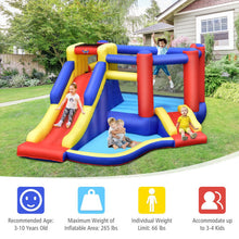 Load image into Gallery viewer, Kids Inflatable Bouncy Castle with Double Slides and Air Blower
