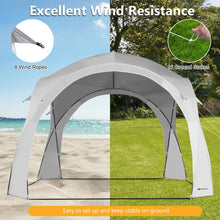Load image into Gallery viewer, 11 x 11 Feet Patio Sun Shade Shelter Canopy Tent Portable UPF 50+ Outdoor Beach-White
