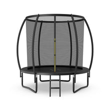 Load image into Gallery viewer, 8 Feet ASTM Approved Recreational Trampoline with Ladder-Black
