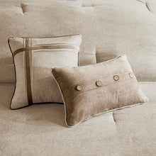 Load image into Gallery viewer, Madison Park Boone 7 Piece Faux Suede Comforter Set MP10-6434 By Olliix
