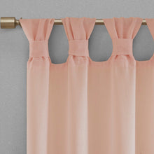 Load image into Gallery viewer, Floral Twist Tab Top Window Panel Embellished W/ Flower -50X63" Mp40-5647
