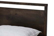 Load image into Gallery viewer, Baxton Studio Inicio Modern and Contemporary Charcoal Brown Finished Wood Queen Size Platform Bed
