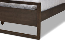 Load image into Gallery viewer, Baxton Studio Inicio Modern and Contemporary Charcoal Brown Finished Wood Queen Size Platform Bed
