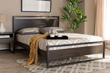 Load image into Gallery viewer, Baxton Studio Inicio Modern and Contemporary Charcoal Brown Finished Wood Queen Size Platform Bed
