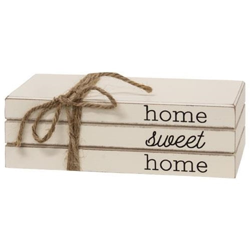 Home Sweet Home Stacked Books (Pack of 2)