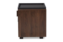 Load image into Gallery viewer, Baxton Studio Rikke Modern and Contemporary Two-Tone Gray and Walnut Finished Wood 1-Drawer Nightstand
