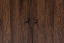 Load image into Gallery viewer, Baxton Studio Rossin Modern and Contemporary Walnut Brown Finished 2-Door Wood Entryway Shoe Storage Cabinet
