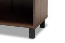 Load image into Gallery viewer, Baxton Studio Rossin Modern and Contemporary Walnut Brown Finished 2-Door Wood Entryway Shoe Storage Cabinet
