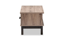 Load image into Gallery viewer, Baxton Studio Arend Modern and Contemporary Two-Tone Oak Brown and Black Wood 1-Drawer Coffee Table
