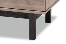 Load image into Gallery viewer, Baxton Studio Arend Modern and Contemporary Two-Tone Oak Brown and Black Wood 1-Drawer Coffee Table
