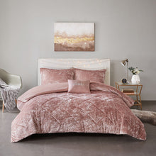 Load image into Gallery viewer, Olliix Felicia 100% Polyester Crushed Duvet Cover Set By Intelligent Design ID12-1971
