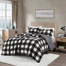 Load image into Gallery viewer, Brooks Print Sherpa Down Alternative Comforter Set King TN10-0436 By Olliix
