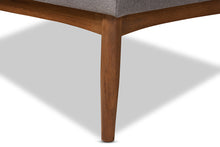 Load image into Gallery viewer, Baxton Studio Arvid Mid-Century Modern Gray Fabric Upholstered 4-Piece Wood Dining Nook Set
