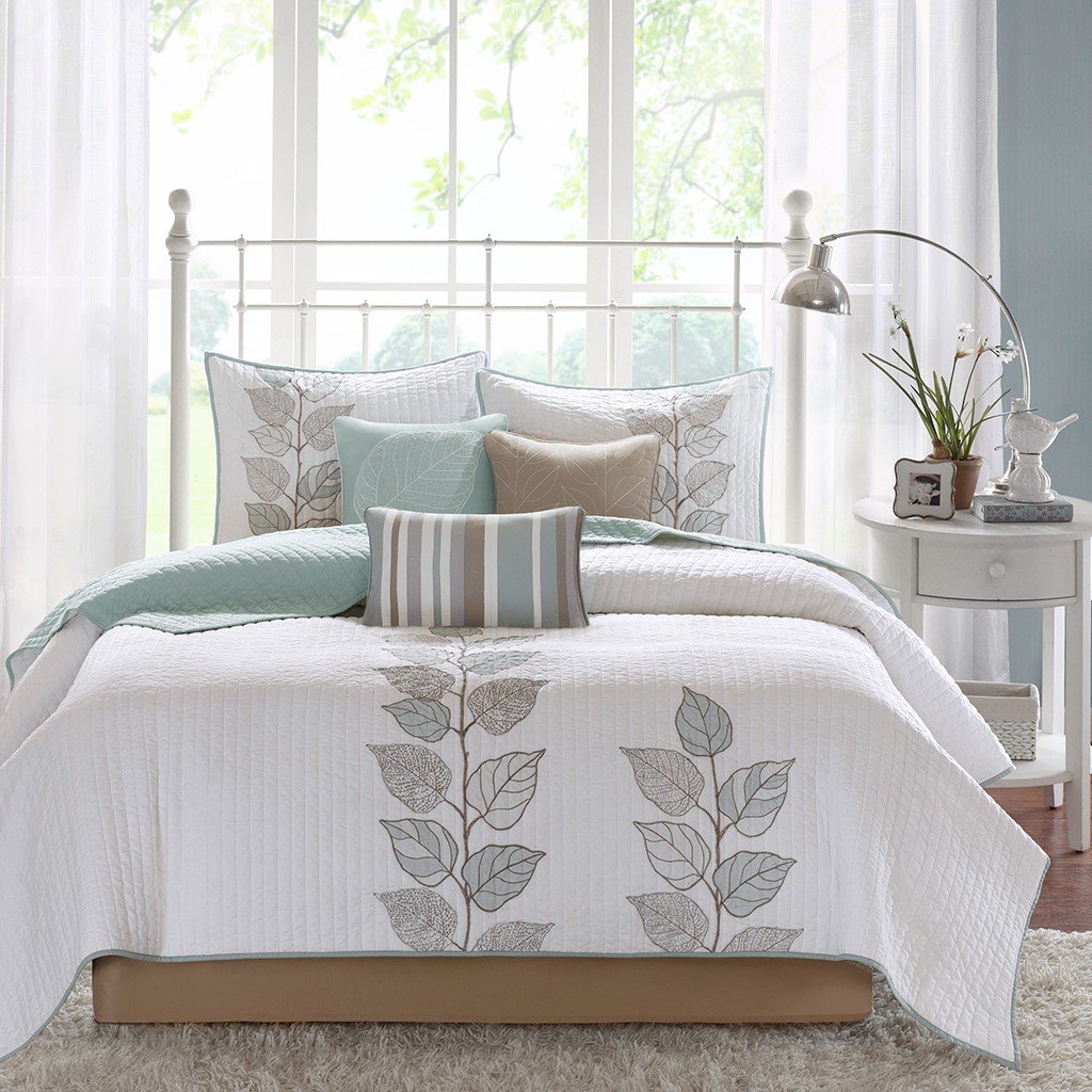 Madison Park Caelie 6 Piece Coverlet Set -Queen MP13-773 By Olliix