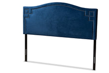 Load image into Gallery viewer, Baxton Studio Aubrey Modern and Contemporary Royal Blue Velvet Fabric Upholstered Full Size Headboard
