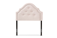 Load image into Gallery viewer, Baxton Studio Cora Modern and Contemporary Light Pink Velvet Fabric Upholstered Twin Size Headboard
