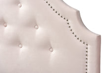 Load image into Gallery viewer, Baxton Studio Cora Modern and Contemporary Light Pink Velvet Fabric Upholstered Twin Size Headboard
