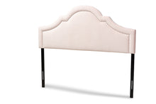 Load image into Gallery viewer, Baxton Studio Rita Modern and Contemporary Light Pink Velvet Fabric Upholstered Full Size Headboard
