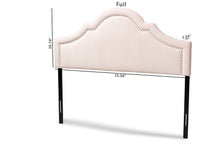 Load image into Gallery viewer, Baxton Studio Rita Modern and Contemporary Light Pink Velvet Fabric Upholstered Queen Size Headboard
