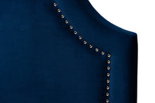 Load image into Gallery viewer, Baxton Studio Rita Modern and Contemporary Navy Blue Velvet Fabric Upholstered Twin Size Headboard
