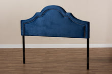 Load image into Gallery viewer, Baxton Studio Rita Modern and Contemporary Navy Blue Velvet Fabric Upholstered Queen Size Headboard
