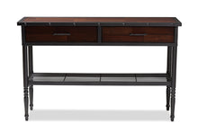Load image into Gallery viewer, Baxton Studio Jana Vintage Industrial Walnut-Finished Wood 2-Drawer Dining Room Server
