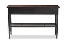 Load image into Gallery viewer, Baxton Studio Jana Vintage Industrial Walnut-Finished Wood 2-Drawer Dining Room Server

