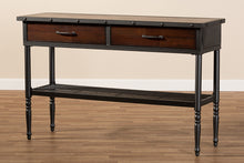 Load image into Gallery viewer, Baxton Studio Jana Vintage Industrial Walnut-Finished Wood 2-Drawer Dining Room Server
