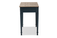Load image into Gallery viewer, Baxton Studio Dauphine French Provincial Spruce Blue Accent Writing Desk

