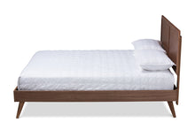 Load image into Gallery viewer, Baxton Studio Artemis Mid-Century Modern Walnut Brown Finished Wood Full Size Platform Bed
