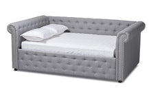 Load image into Gallery viewer, Baxton Studio Mabelle Modern and Contemporary Gray Fabric Upholstered Full Size Daybed
