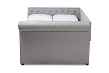 Load image into Gallery viewer, Baxton Studio Mabelle Modern and Contemporary Gray Fabric Upholstered Full Size Daybed
