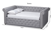 Load image into Gallery viewer, Baxton Studio Mabelle Modern and Contemporary Gray Fabric Upholstered Full Size Daybed
