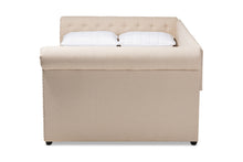 Load image into Gallery viewer, Baxton Studio Mabelle Modern and Contemporary Beige Fabric Upholstered Queen Size Daybed
