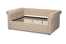 Load image into Gallery viewer, Baxton Studio Mabelle Modern and Contemporary Beige Fabric Upholstered Full Size Daybed
