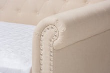 Load image into Gallery viewer, Baxton Studio Mabelle Modern and Contemporary Beige Fabric Upholstered Full Size Daybed

