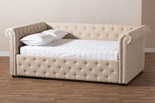 Load image into Gallery viewer, Baxton Studio Mabelle Modern and Contemporary Beige Fabric Upholstered Queen Size Daybed
