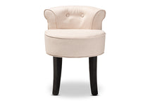 Load image into Gallery viewer, Baxton Studio Cerise Classic and Traditional Small Beige Fabric Upholstered Accent Chair

