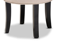 Load image into Gallery viewer, Baxton Studio Cerise Classic and Traditional Small Beige Fabric Upholstered Accent Chair

