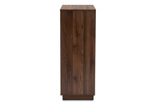 Load image into Gallery viewer, Baxton Studio Mette Mid-Century Modern Two-Tone White and Walnut Finished 5-Drawer Wood Chest

