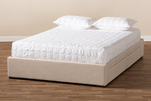Load image into Gallery viewer, Baxton Studio Leni Modern and Contemporary Beige Fabric Upholstered 4-Drawer King Size Platform Storage Bed Frame
