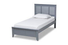 Load image into Gallery viewer, Baxton Studio Adela Modern and Contemporary Grey Finished Wood Twin Size Platform Bed
