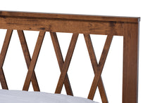 Load image into Gallery viewer, Baxton Studio Malene Mid-Century Modern Walnut Finished Wood Queen Size Platform Bed

