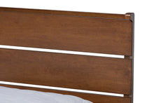 Load image into Gallery viewer, Baxton Studio Avena Mid-Century Modern Walnut Finished Wood Queen Size Platform bed
