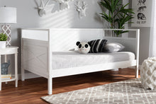 Load image into Gallery viewer, Baxton Studio Cintia Cottage Farmhouse White Finished Wood Twin Size Daybed
