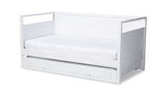 Load image into Gallery viewer, Baxton Studio Cintia Cottage Farmhouse White Finished Wood Twin Size Daybed with Trundle
