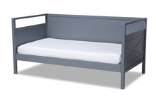 Load image into Gallery viewer, Baxton Studio Cintia Cottage Farmhouse Grey Finished Wood Twin Size Daybed
