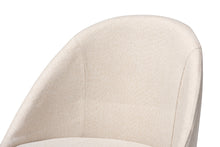 Load image into Gallery viewer, Baxton Studio Carra Mid-Century Modern Light Beige Fabric Upholstered Walnut-Finished Wood Swivel Bar Stool Set of 2
